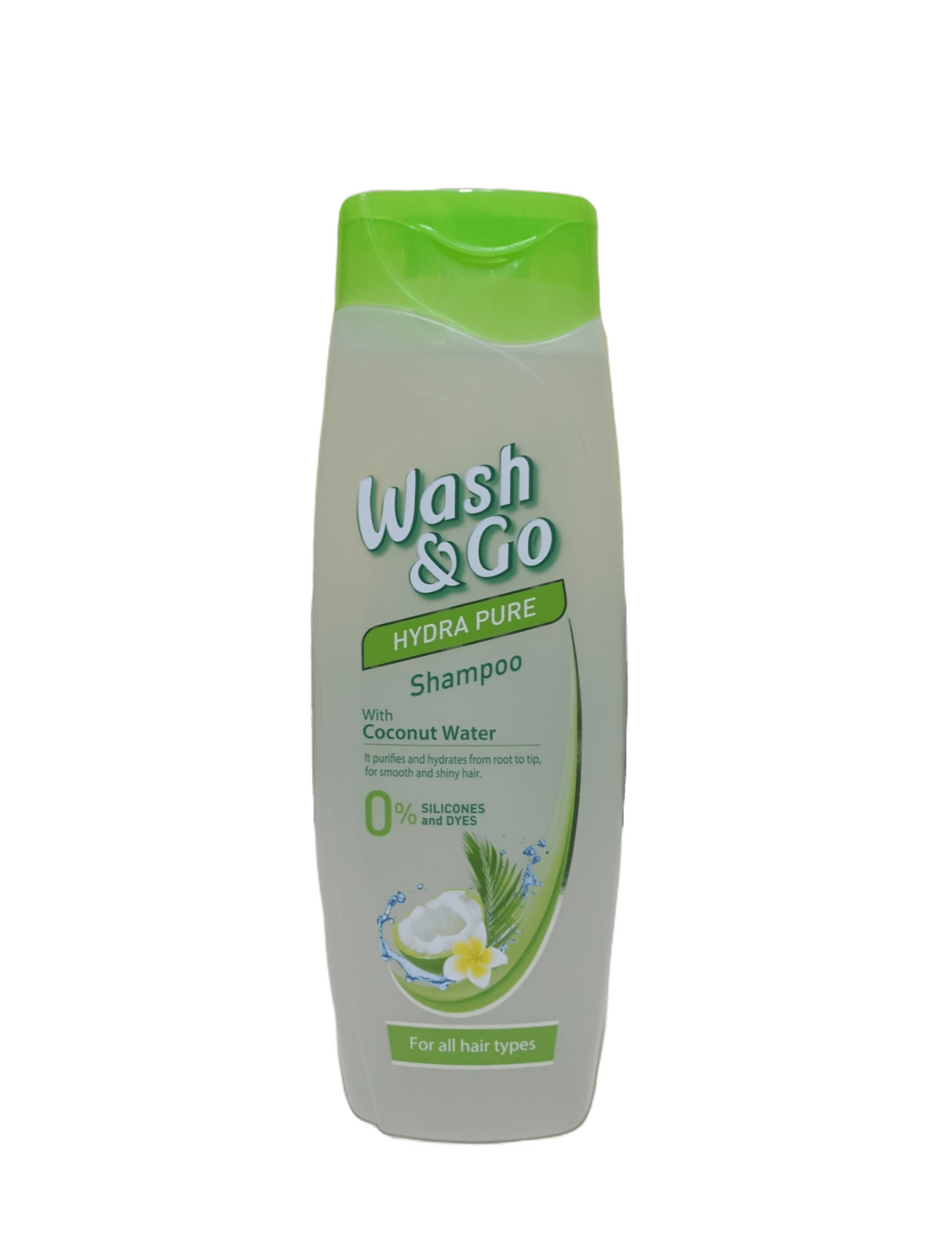 Шампунь Wash&Go з кокосовою водою для всіх типів волосся 400 ml