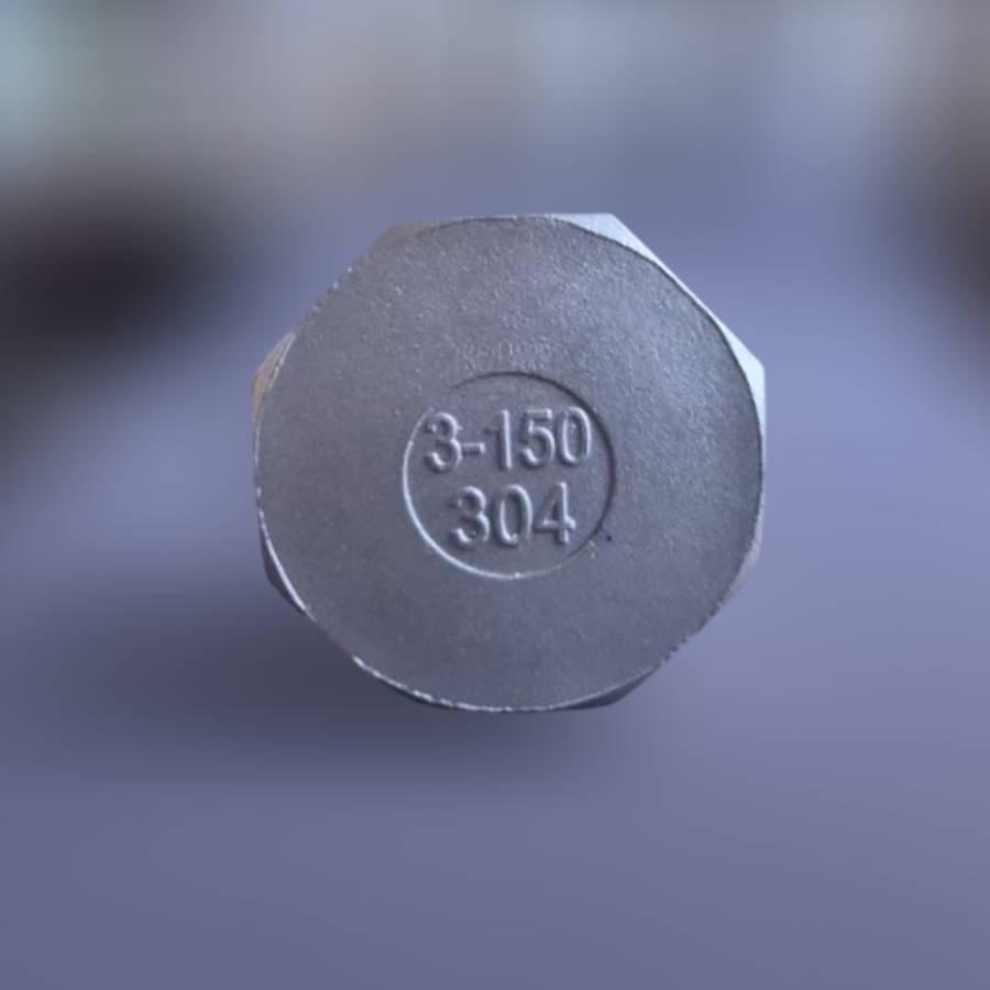 Заглушка восьмигранна DN100 BSPP н/ж сталь AISI304 Class-150 EN 10241 зовнішня різьба 4" (29203046) - фото 4 Заглушка восьмигранна DN100 BSPP н/ж сталь AISI304 Class-150 EN 10241 зовнішня різьба 4" (29203046) - фото 4