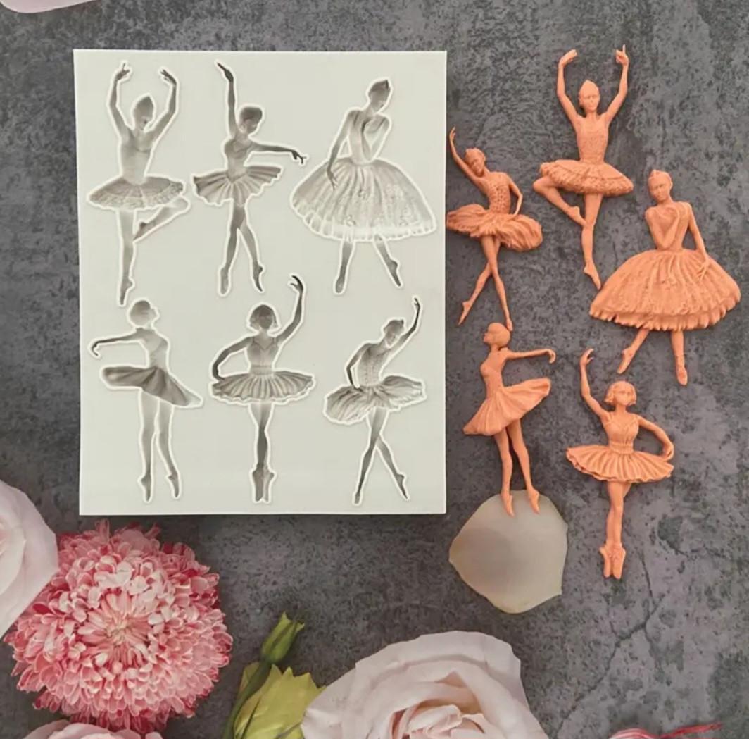 Молд силиконовый Балерина 145x180 мм Серый (310799) - фото 3