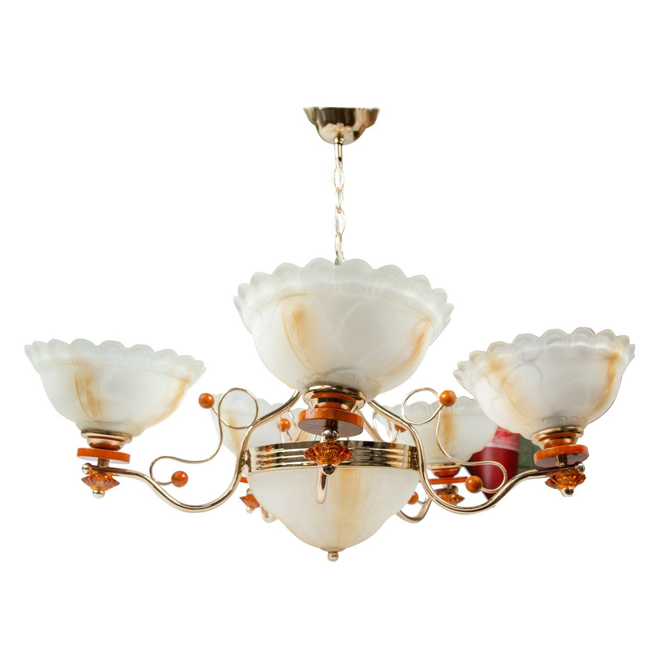 Люстра подвесная Sunlight 5637/5+1 2 5 плафонов для спальни