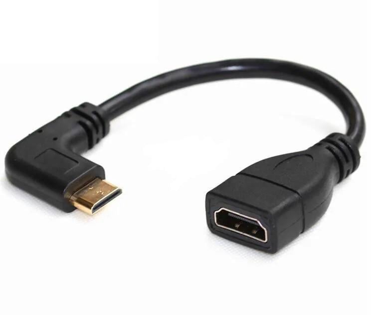 Кабель-переходник Mini HDMI штекер на HDMI разъем Full HD 1080P 16 см (A-486920) - фото 2