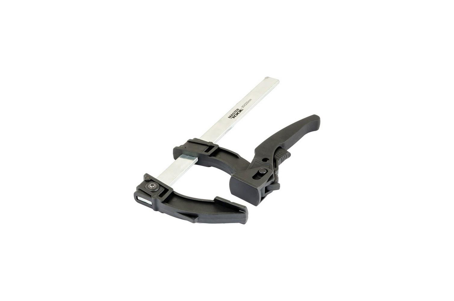 Струбцина столярная MasterTool F-Type быстрозажимная 200х90 мм 600 Н (07-0013) - фото 2