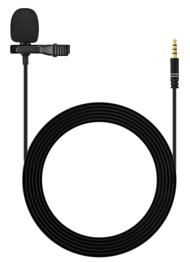 Петличный микрофон Lavalier KM-002 с разъемом Jack 3,5 мм (6259)