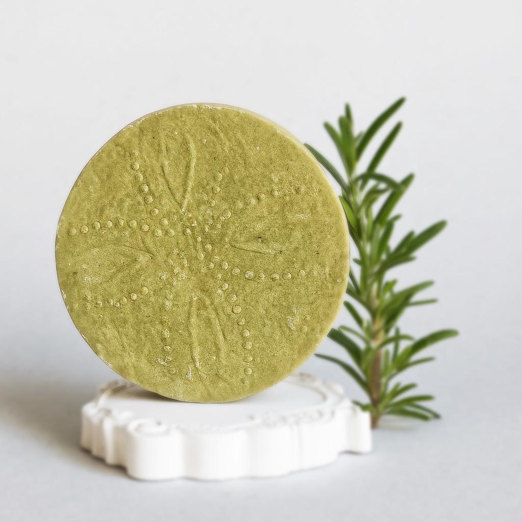 Шампунь твердый Зеленый глинка и нем для жирных волос 65 г (27785859)