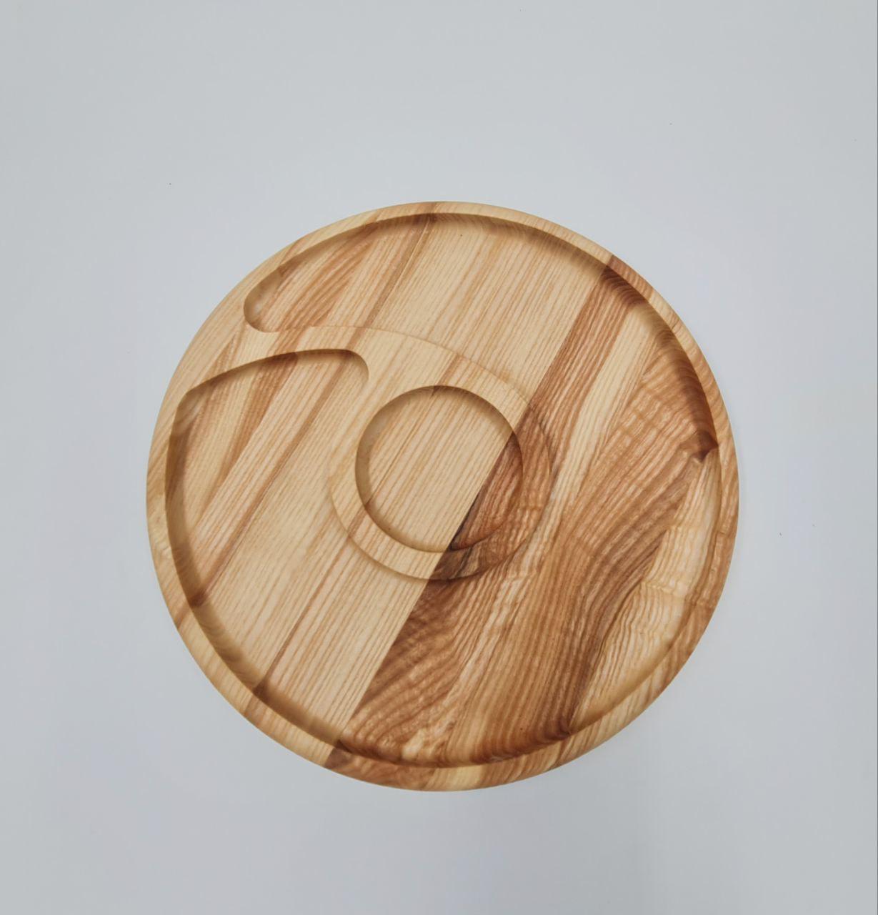 Дошка для сервірування з дерева d 30 см (IN37)