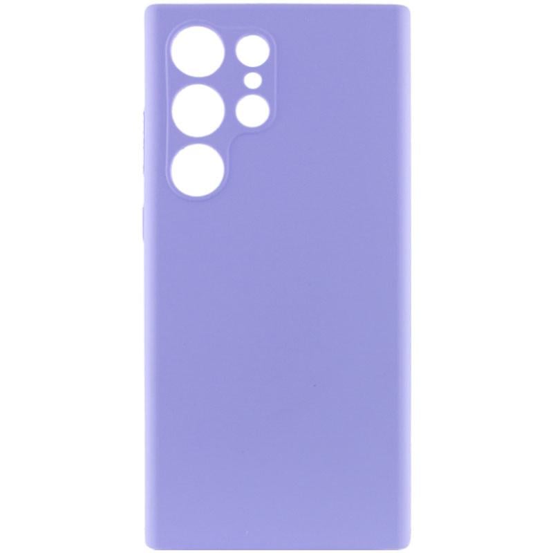 Противоударный Чехол Silicone Cover Lakshmi Full Camera (AAA) для Samsung Galaxy S23 Ultra Сиреневый / Dasheen - фото 1