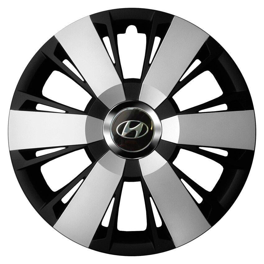 Комплект колпаков JAWOPLAST Sportivo Duo R16 для Hyundai 4 шт. Silver/Black (28435117)