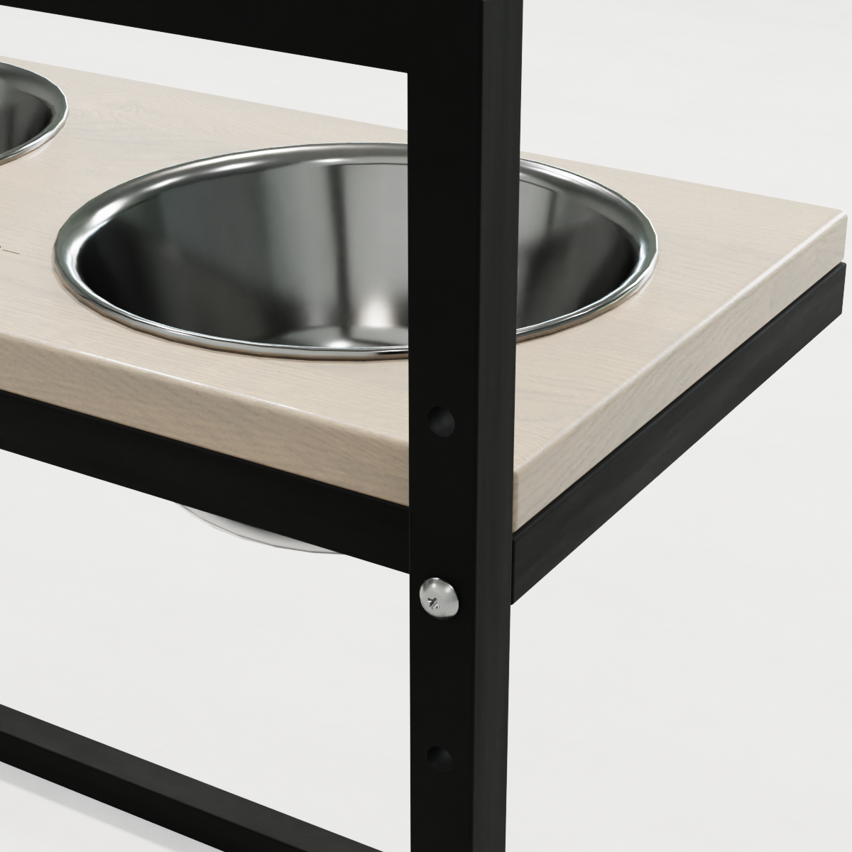 Миски на регулируемой подставке для больших собак Hollky Flex L 2х1,8 л (FL-502850-BLWH) - фото 8