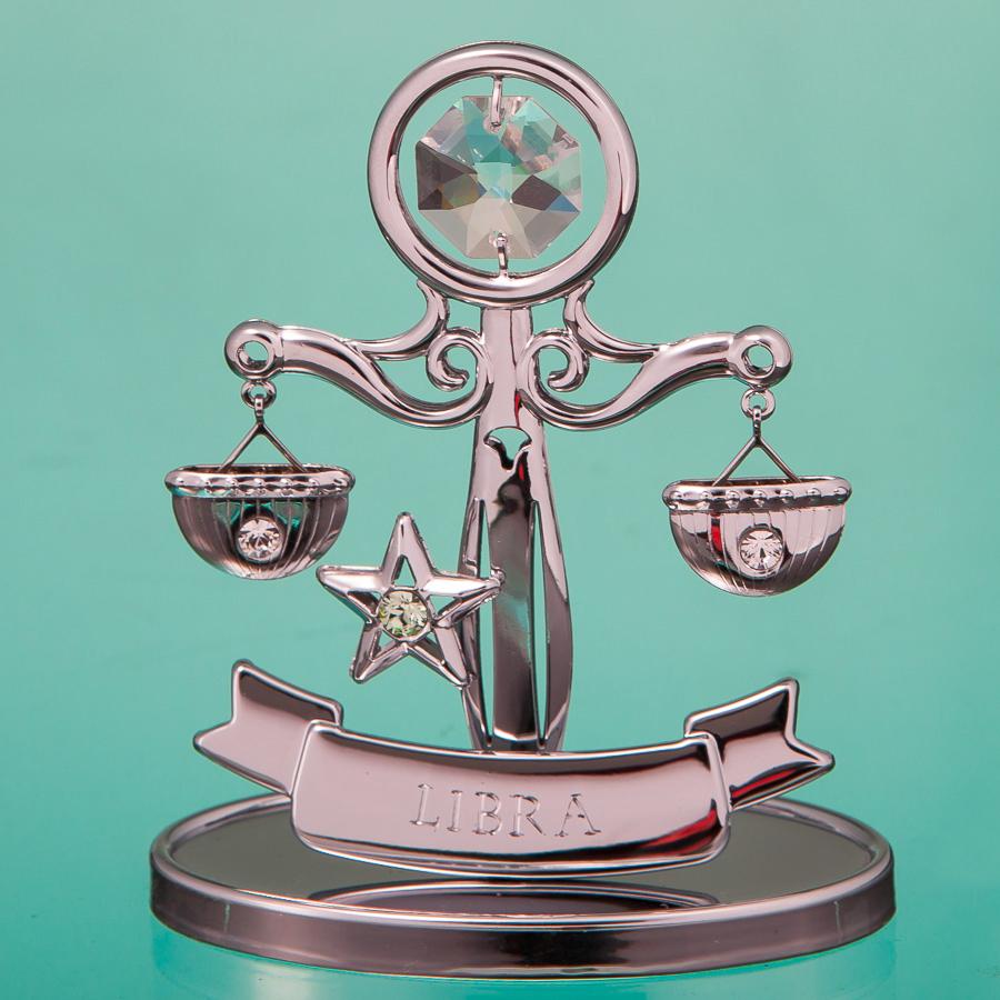 Фигурка Знак зодиака Весы Elisey посеребренный со стразами (0263-001SL)
