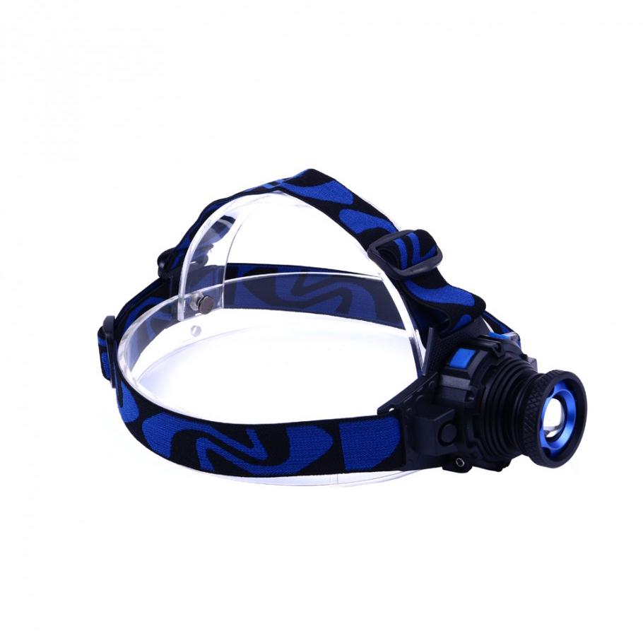 Фонарь налобный с перезарядкой Watton WT-121 Q5 250-300 метров с 3 режимами Black