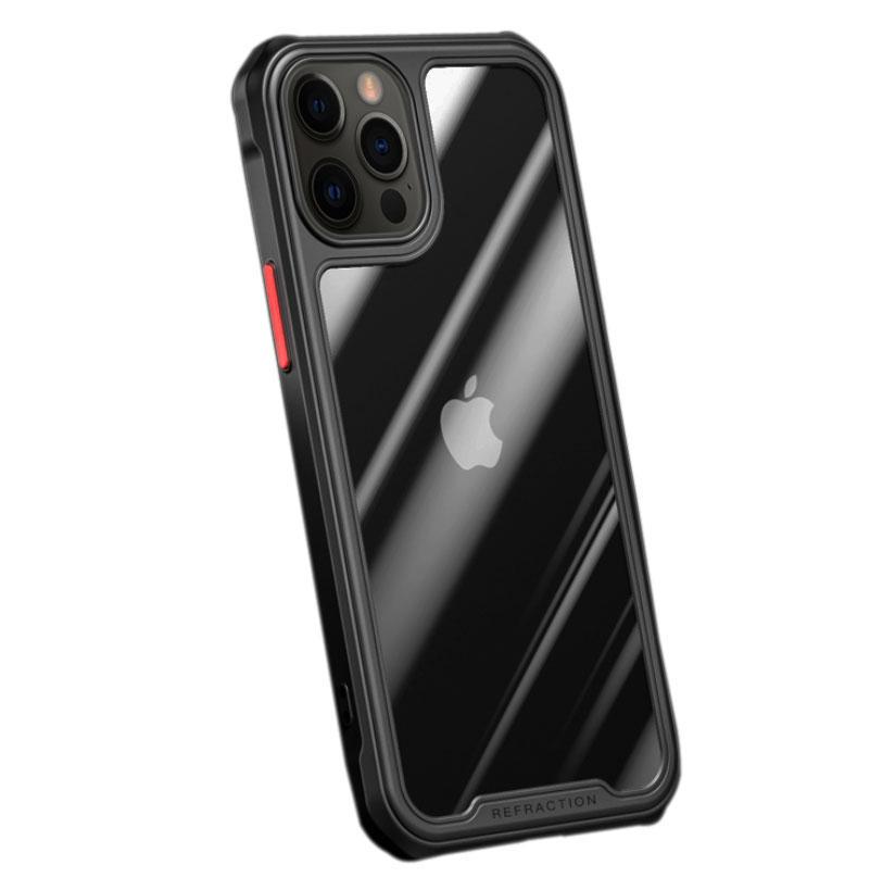 Противоударный бампер чехол Primolux Refraction Case для смартфона Apple iPhone 12 Pro Max Black (1302395072) - фото 3