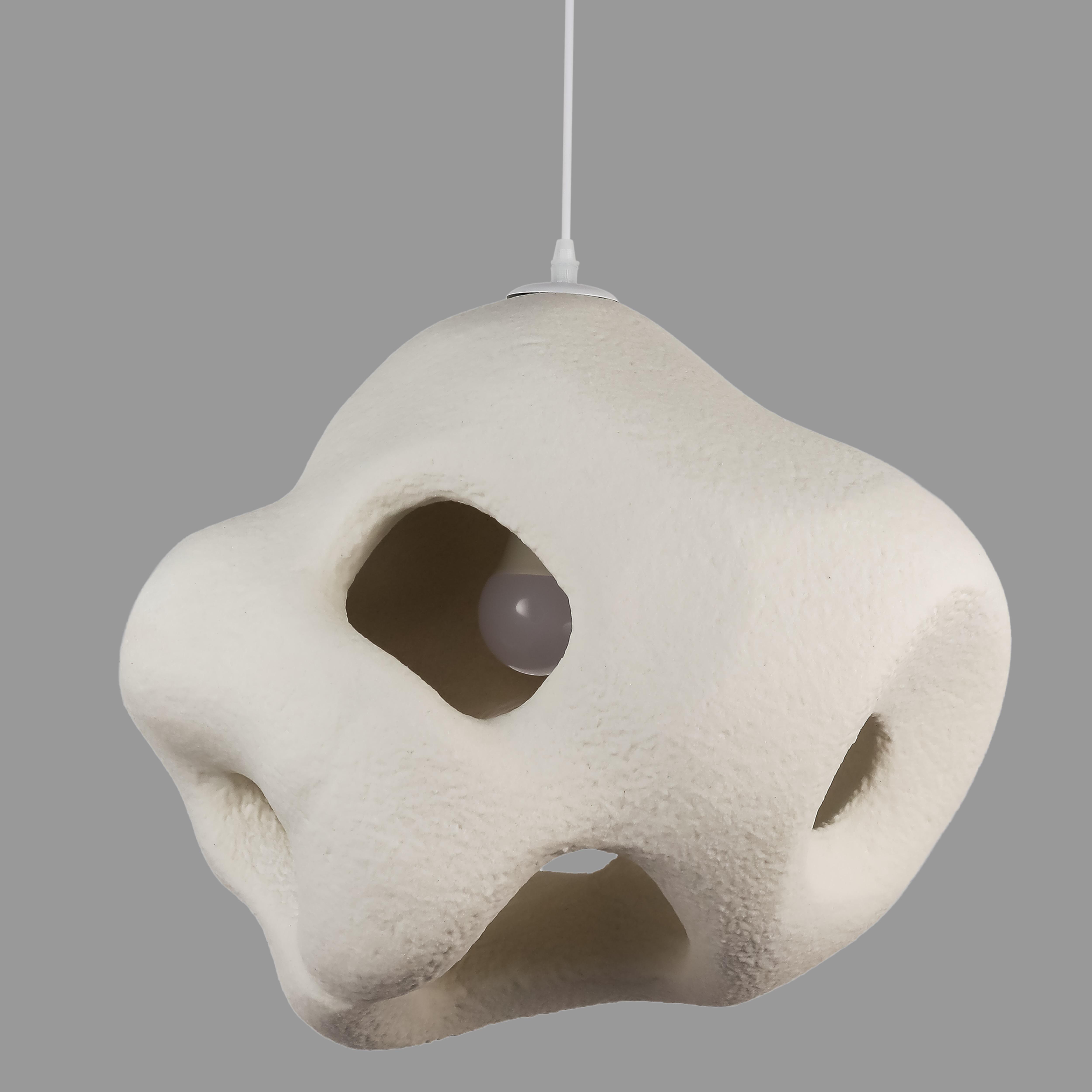 Подвес дизайнерский Ваби Саби гипсовый 48х35х39 см (805-8072-1)