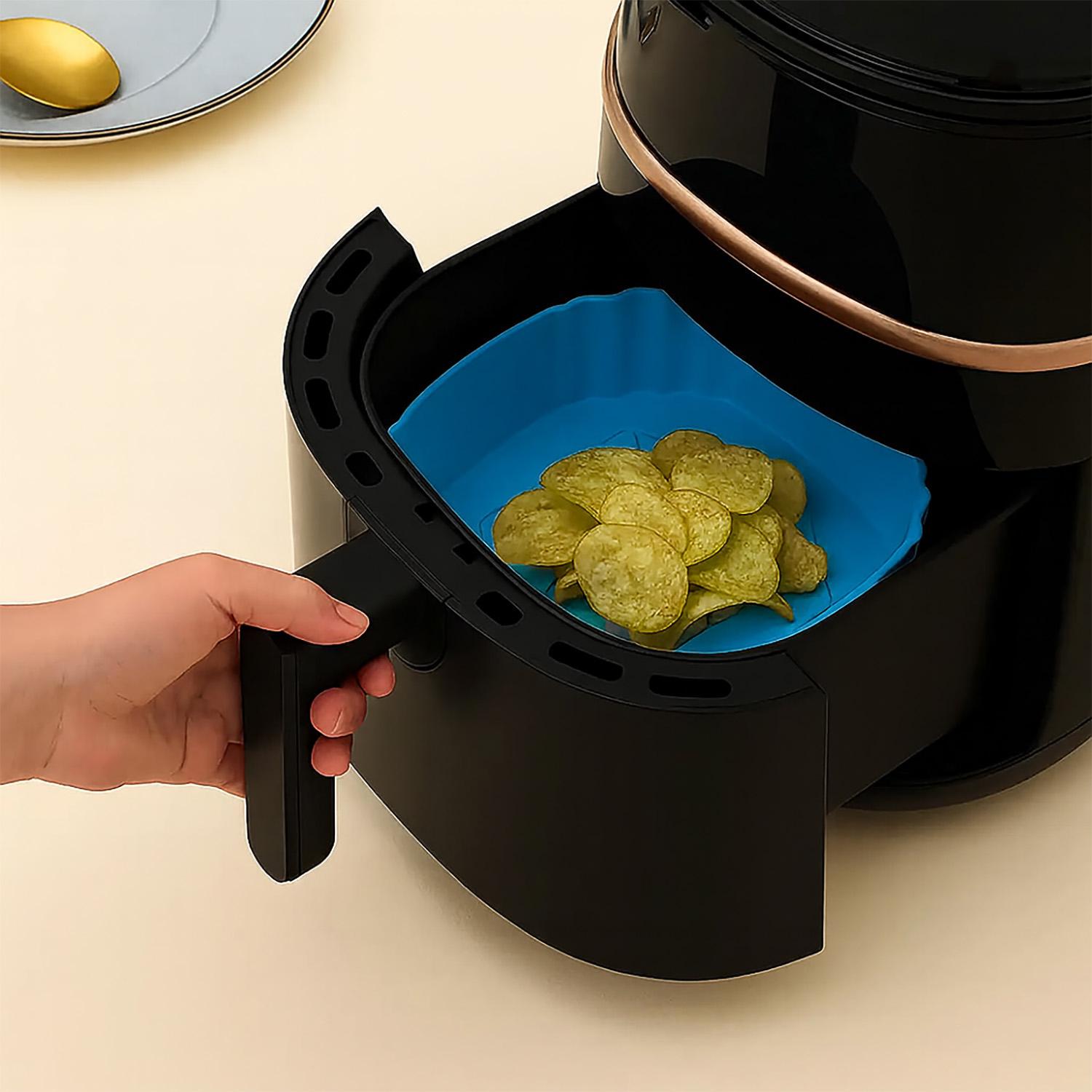 Форма квадратна для аерогрилю 20х20 см Блакитний (28849886) - фото 9 Форма квадратна для аерогрилю 20х20 см Блакитний (28849886) - фото 9