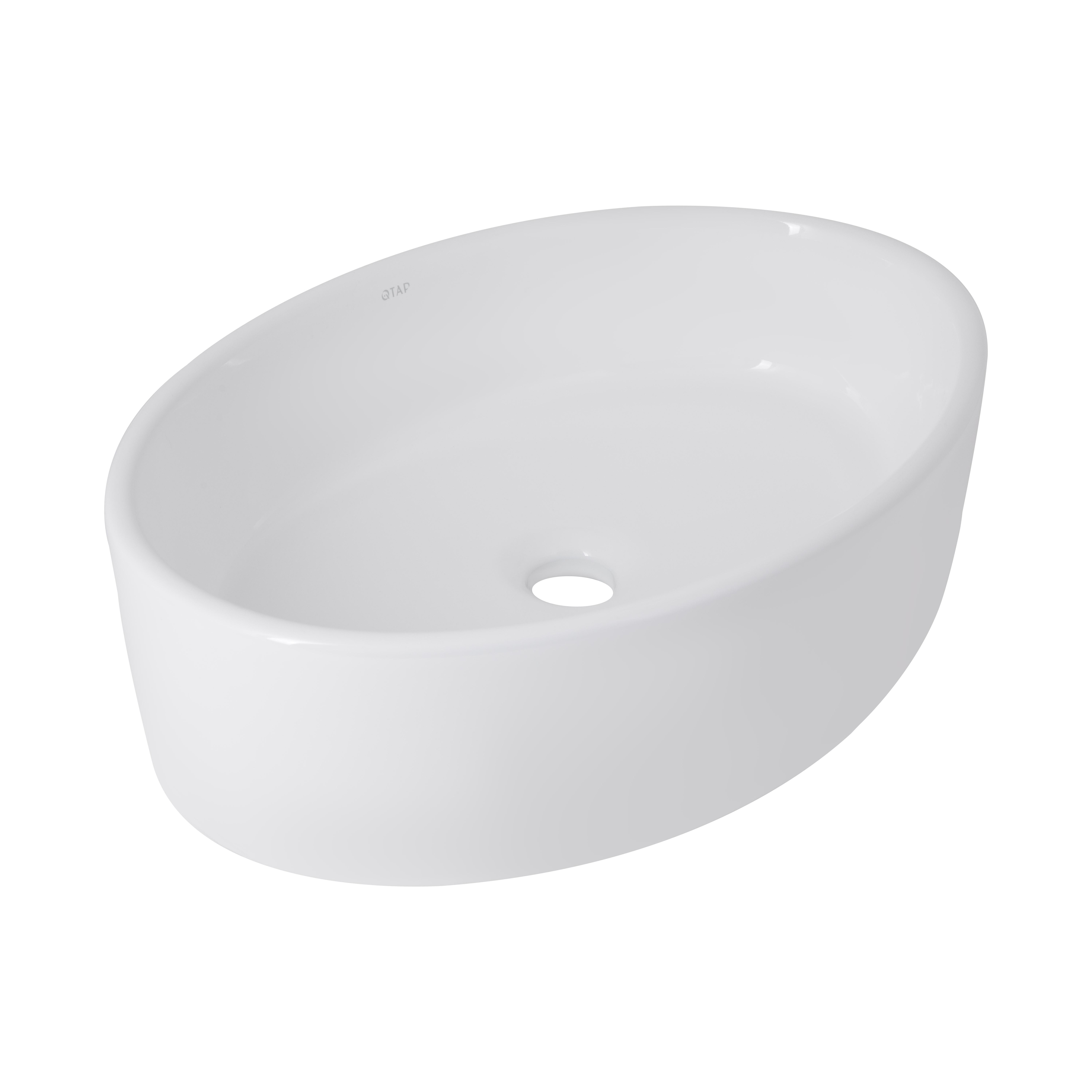 Раковина-чаша Qtap Kolibri 500x360x140 мм White (QT10116065W)