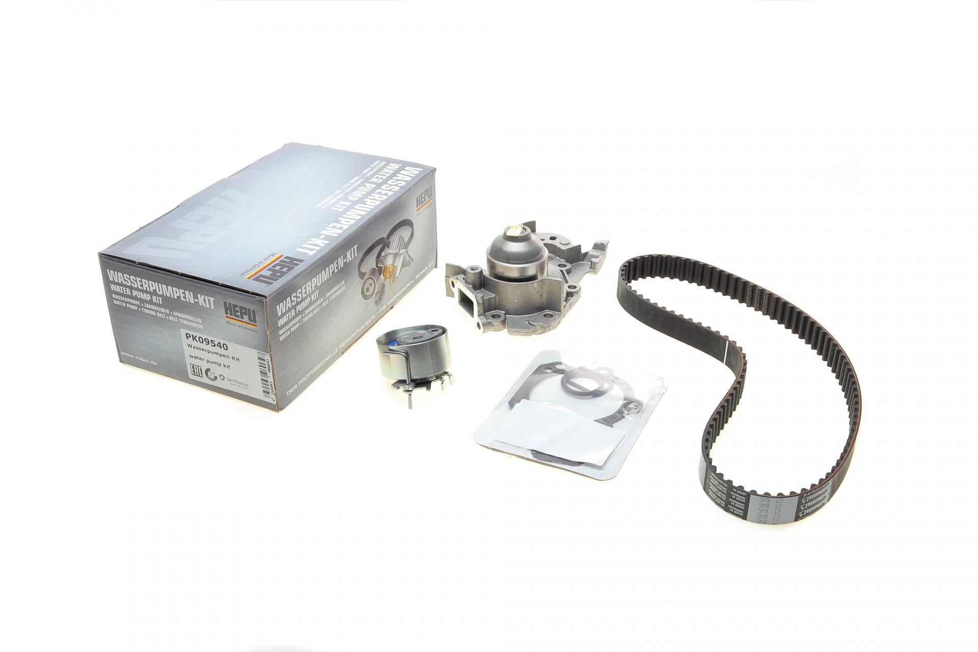 Комплект ГРМ і помпа Hepu Renault Clio/Kangoo 1.2 16V 01- 95x23.4 (PK09540)