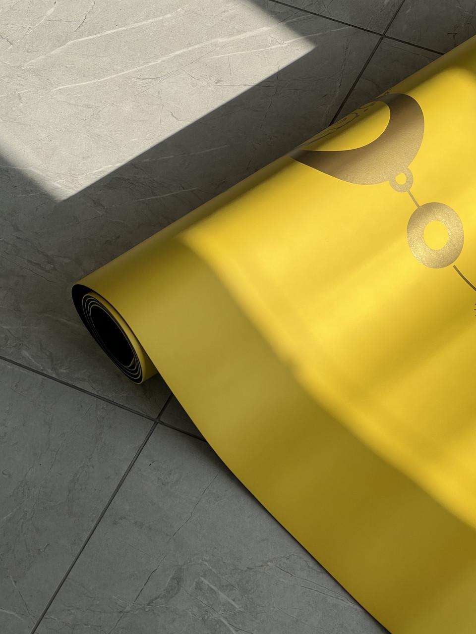 Коврик для йоги Lita Фазы луны PU премиальный каучуковый 183х68х0,5 см Желтый (13510844) - фото 4 Коврик для йоги Lita Фазы луны PU премиальный каучуковый 183х68х0,5 см Желтый (13510844) - фото 4