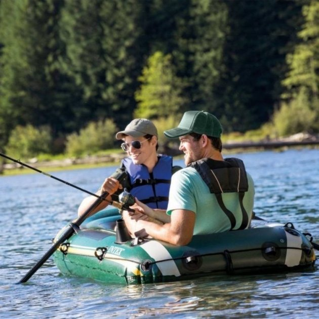 Човен надувний двомісний Intex Seahawk 2 Set з веслами/насосом 236х114 см (68347) - фото 8