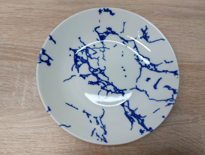 Столовый сервиз  OMS TULU фарфор 6 персон 24 шт. Marble Blue (KL24-Marble Blue) - фото 2