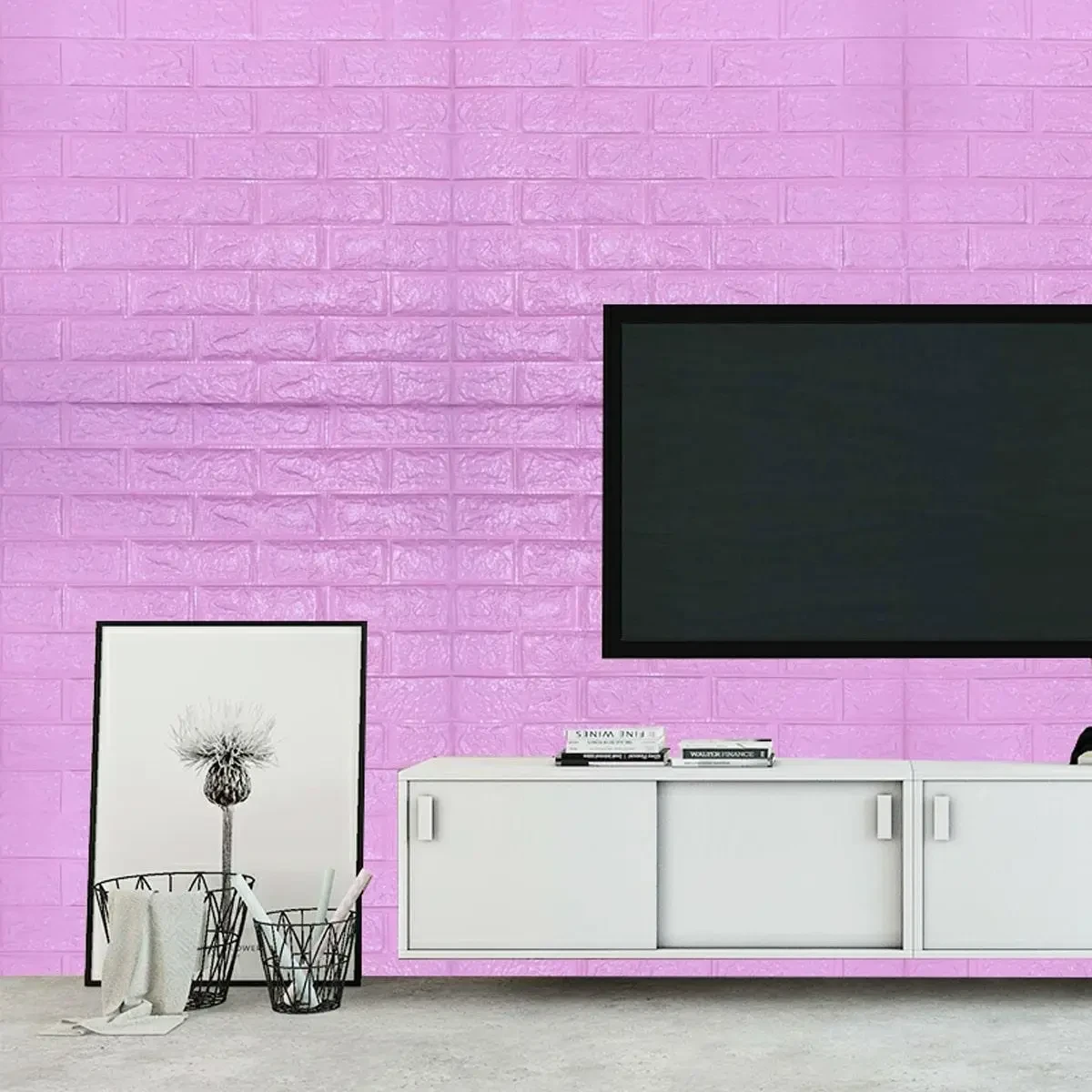 3D-панель декоративная самоклеящаяся под кирпич пурпурная 700x770x3 мм (BN3-023) - фото 2 3D-панель декоративная самоклеящаяся под кирпич пурпурная 700x770x3 мм (BN3-023) - фото 2