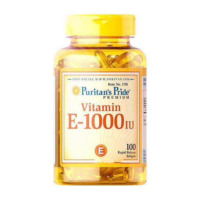 Витамин E 1000 МЕ Puritan's Pride Vitamin E 100 мягких капс.