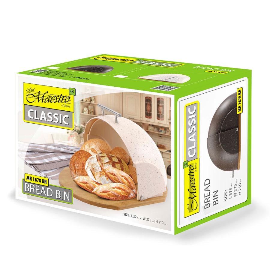 Хлібниця Maestro MR-1678-BR-beige (35681) - фото 5 Хлібниця Maestro MR-1678-BR-beige (35681) - фото 5