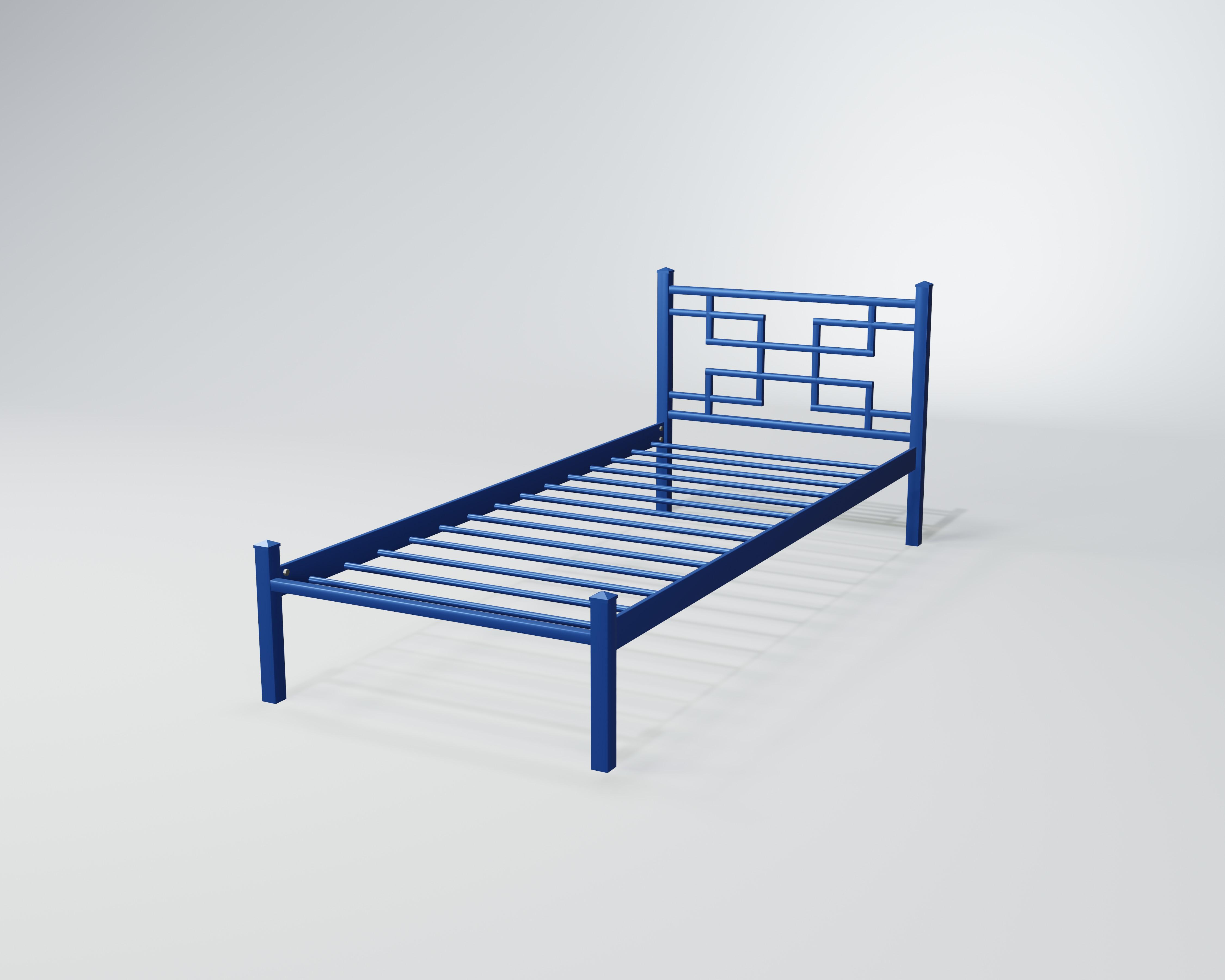 Кровать металлическая Фавор Мини 90x200 см Синий