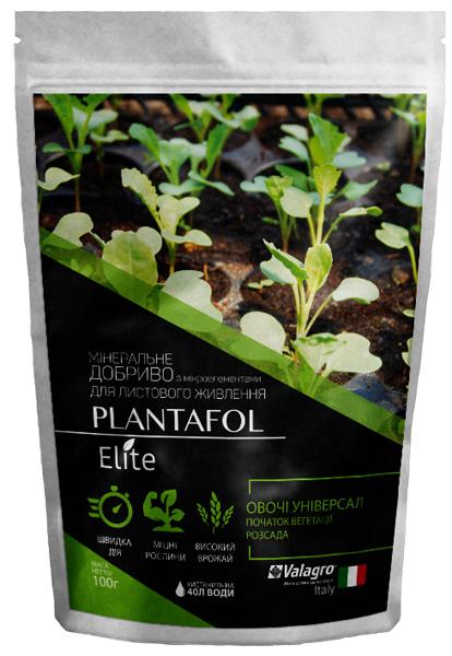 Удобрение комплексное минеральное универсальное для овощных начало вегетации Valagro Plantafol Elite NPK 30.10.10 100 г