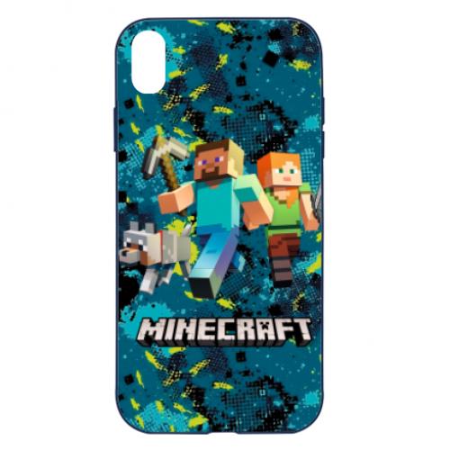 Чехол для iPhone XR Minecraft Steve Alex And Dog (6848293-8-134799)