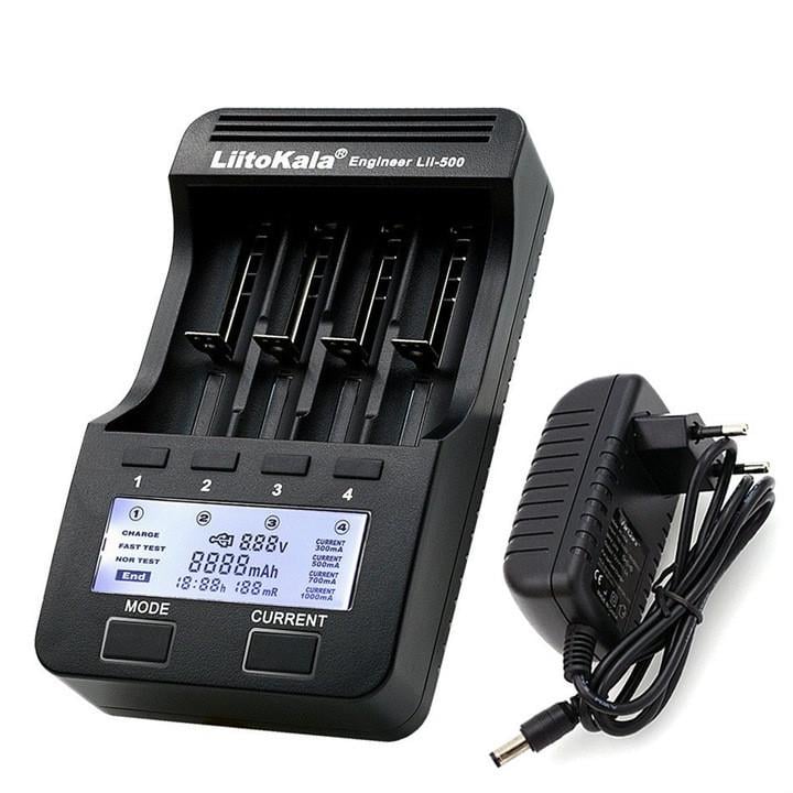 Зарядное устройство для аккумуляторов LiitoKala Lii-500 с блоком питания Black