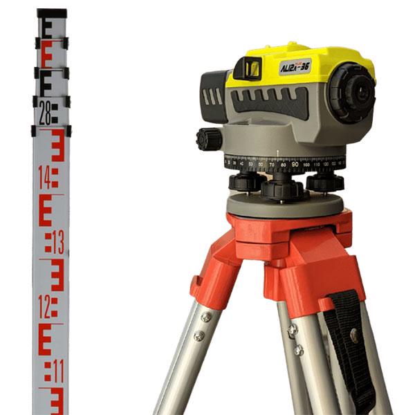 Нивелир оптический NTECH-GEO AL12A-36 с штативом ESJA10 и рейкой LSS-5M (254) - фото 2 Нивелир оптический NTECH-GEO AL12A-36 с штативом ESJA10 и рейкой LSS-5M (254) - фото 2