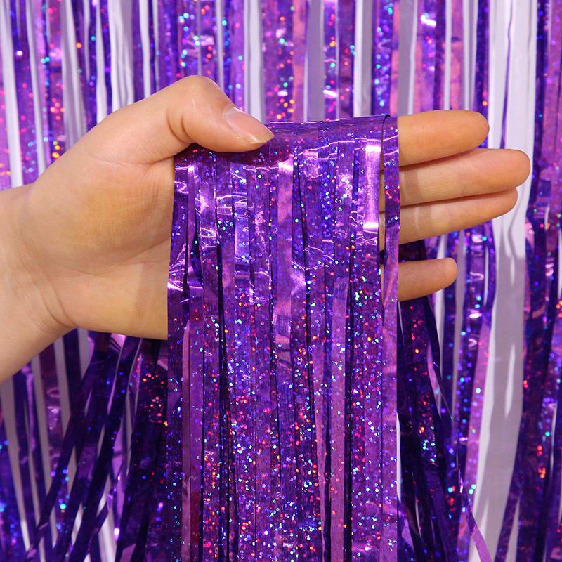 Дождик-гирлянда с голограммой 2х1 м Фиолетовый (65395/2) - фото 7 Дождик-гирлянда с голограммой 2х1 м Фиолетовый (65395/2) - фото 7