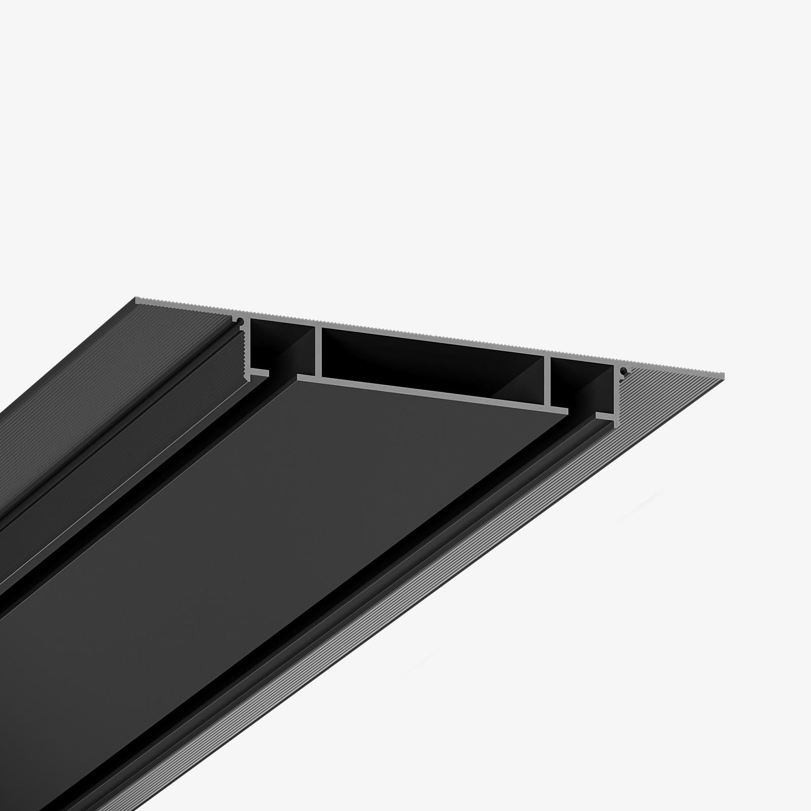 Карниз скрытого монтажа SD Slim для гипсокартона двухрядный Черный (36518681)