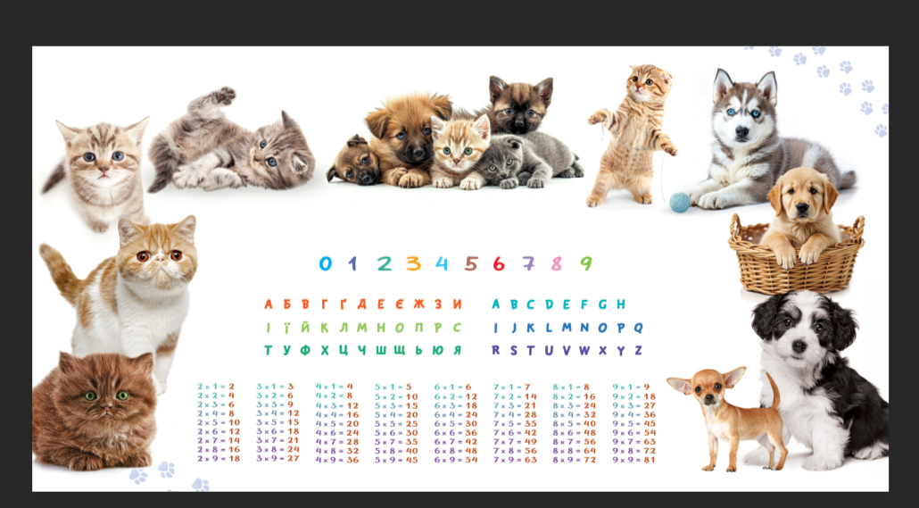 Парта со стульчиком Holy Wood П01 регулируемая с рисунком Котики-собачки (18136718) - фото 4 Парта со стульчиком Holy Wood П01 регулируемая с рисунком Котики-собачки (18136718) - фото 4