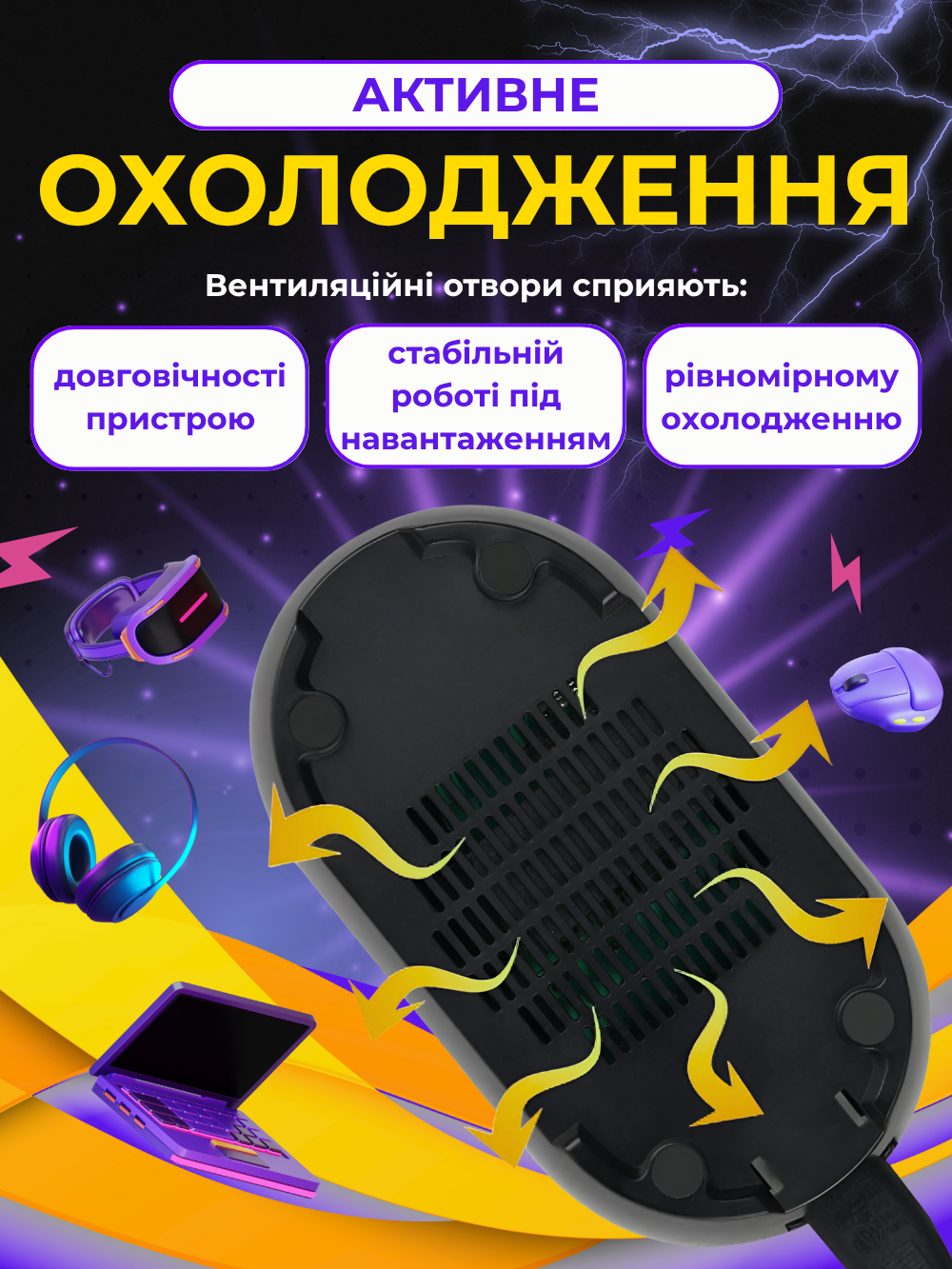 USB-хаб мережевий 12в1 Andowl Fast Charger Q-CD12PX1 60 Вт USB-A 3.0 Чорний (25aada51) - фото 6