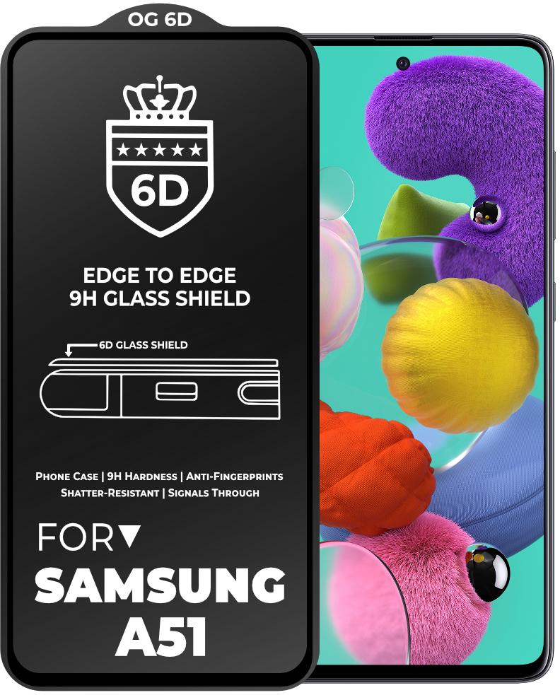 Защитное стекло 6D OG Crown для Samsung Galaxy A51 A515 Black (20175) Защитное стекло 6D OG Crown для Samsung Galaxy A51 A515 Black (20175)
