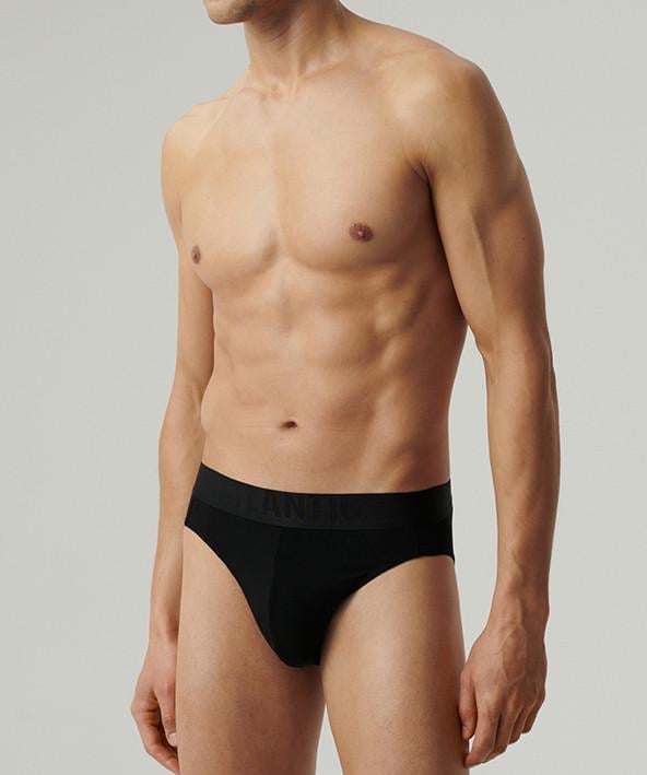 Трусы-брифы мужские Atlantic MP-1585 микромодал S Черный (27565724)