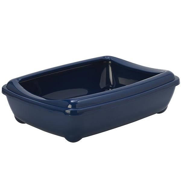 Туалет с бортиком для котов Moderna Арист-о-Трей Джумбо 57х43х16,3 см Черничный (C222331) - фото 1 Туалет с бортиком для котов Moderna Арист-о-Трей Джумбо 57х43х16,3 см Черничный (C222331) - фото 1