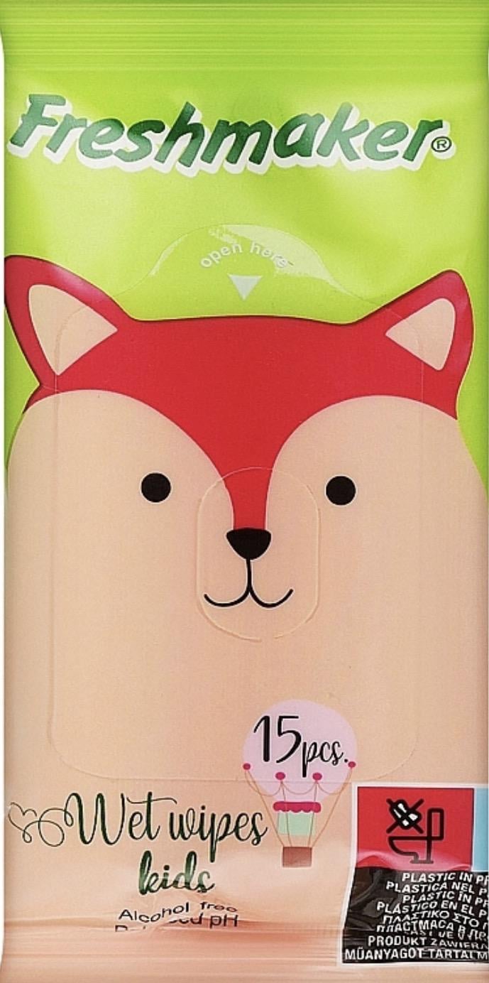 Салфетки влажные Freshmaker KIDS 15 шт. (3002520401)