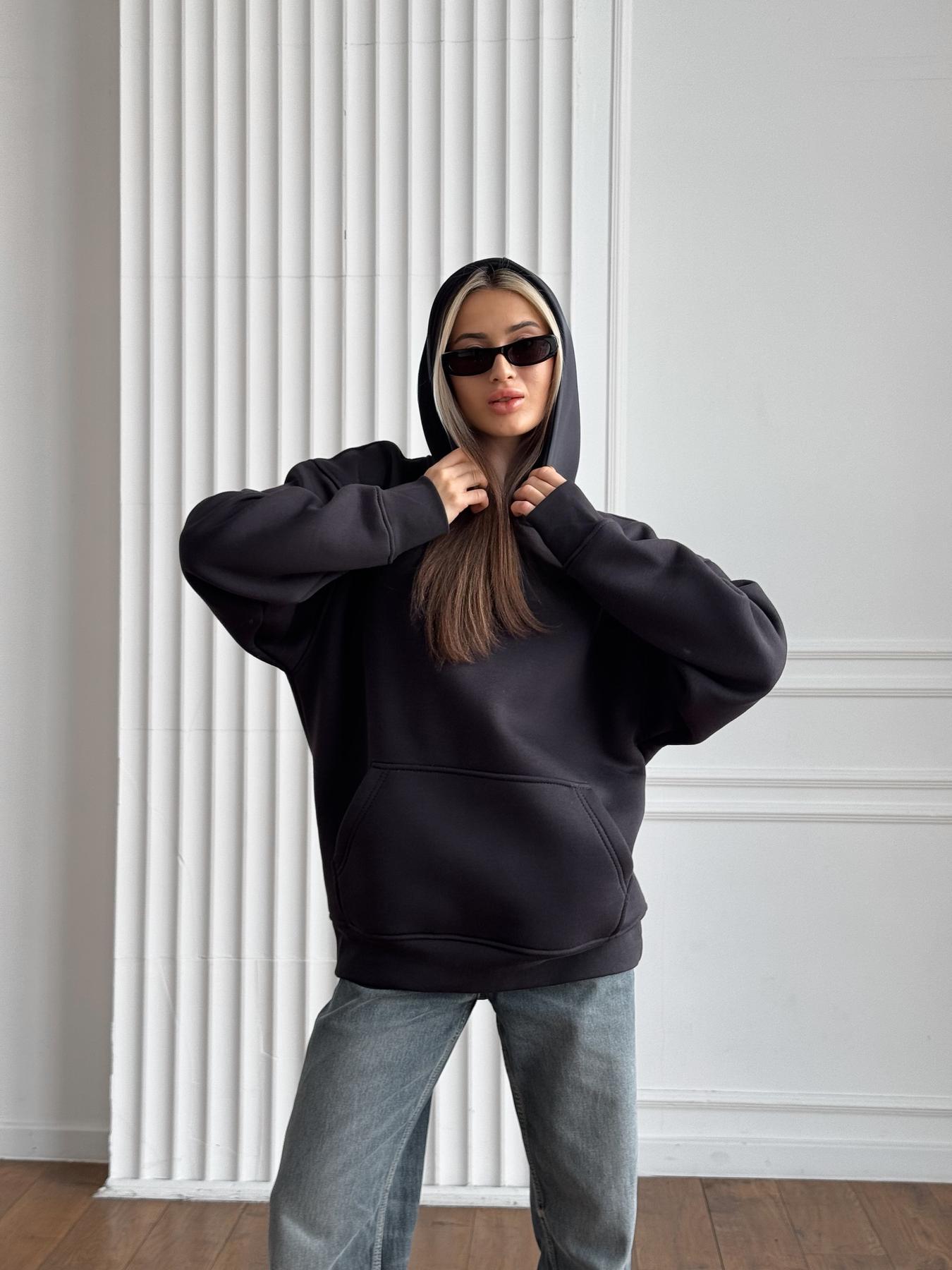 Кофта женская Over зимняя флисовая XL Графит (26320/1/5) - фото 1 Кофта женская Over зимняя флисовая XL Графит (26320/1/5) - фото 1