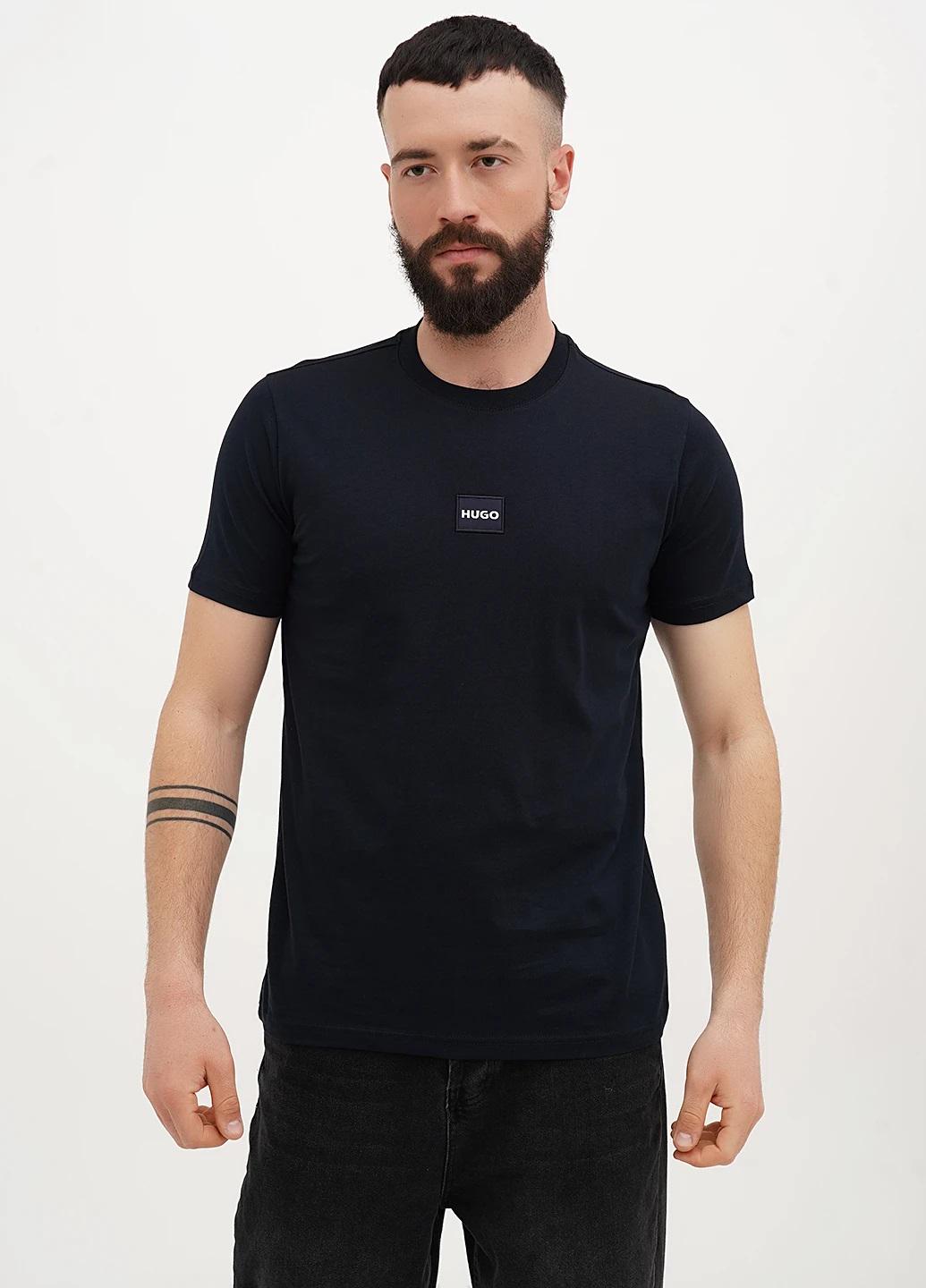 Футболка мужская Hugo Boss Logo Label Patch HB-2290 XL Black