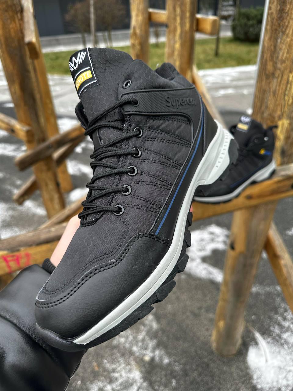 Черевики чоловічі зимові на хутрі з мембраною Bonote р. 41 26 см Чорний (30302640) - фото 3 Черевики чоловічі зимові на хутрі з мембраною Bonote р. 41 26 см Чорний (30302640) - фото 3