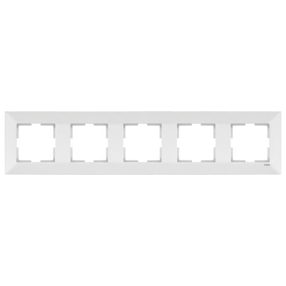 Рамка на 5 мест горизонтальная VIKO Meridian Белый (90979005-WH) Рамка на 5 мест горизонтальная VIKO Meridian Белый (90979005-WH)