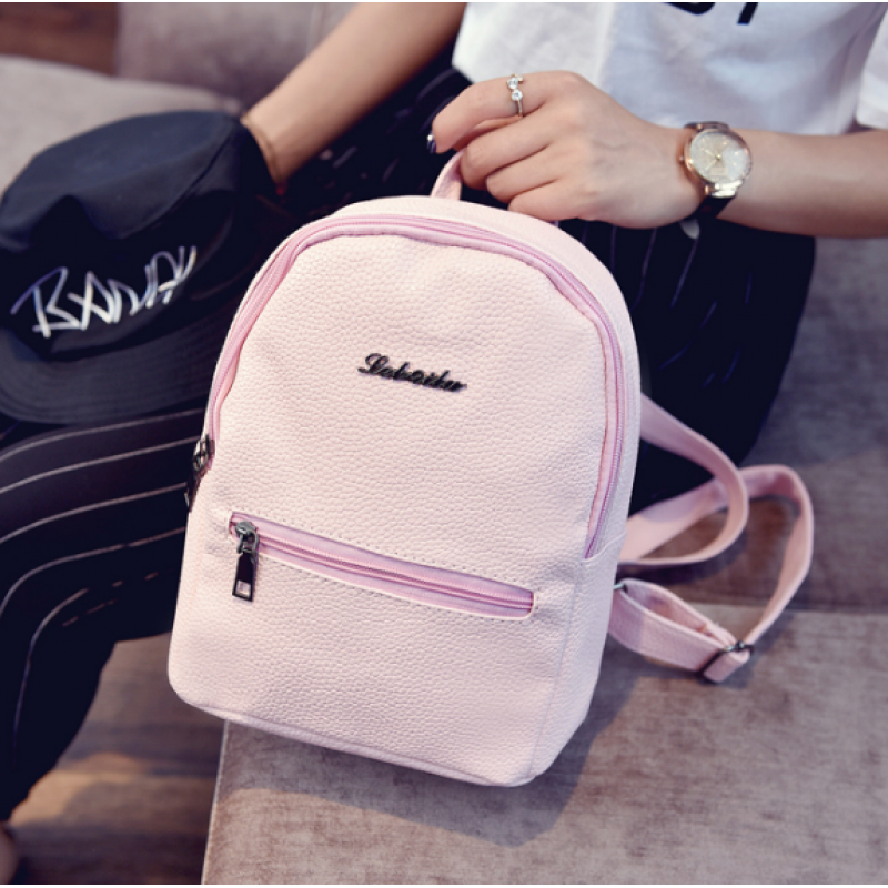 Рюкзак жіночий міні 25х22х10 см Рожевий (204) - фото 2 Рюкзак жіночий міні 25х22х10 см Рожевий (204) - фото 2