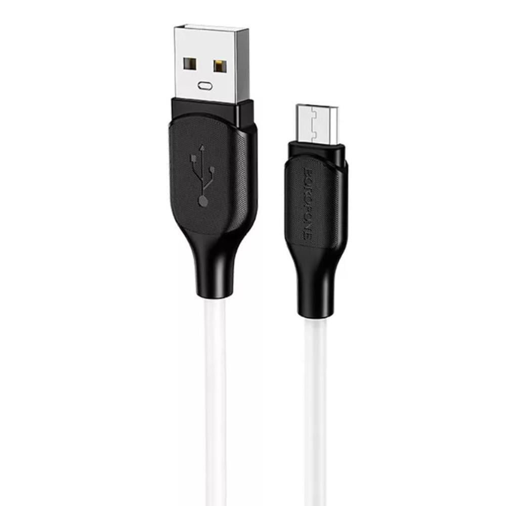 Кабель Borofone BX42 USB/MicroUSB 2,4A/1м White Кабель Borofone BX42 USB/MicroUSB 2,4A/1м White