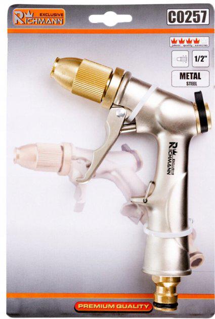Пістолет для поливу Richmann металевий з регулюванням (C0257R) - фото 2