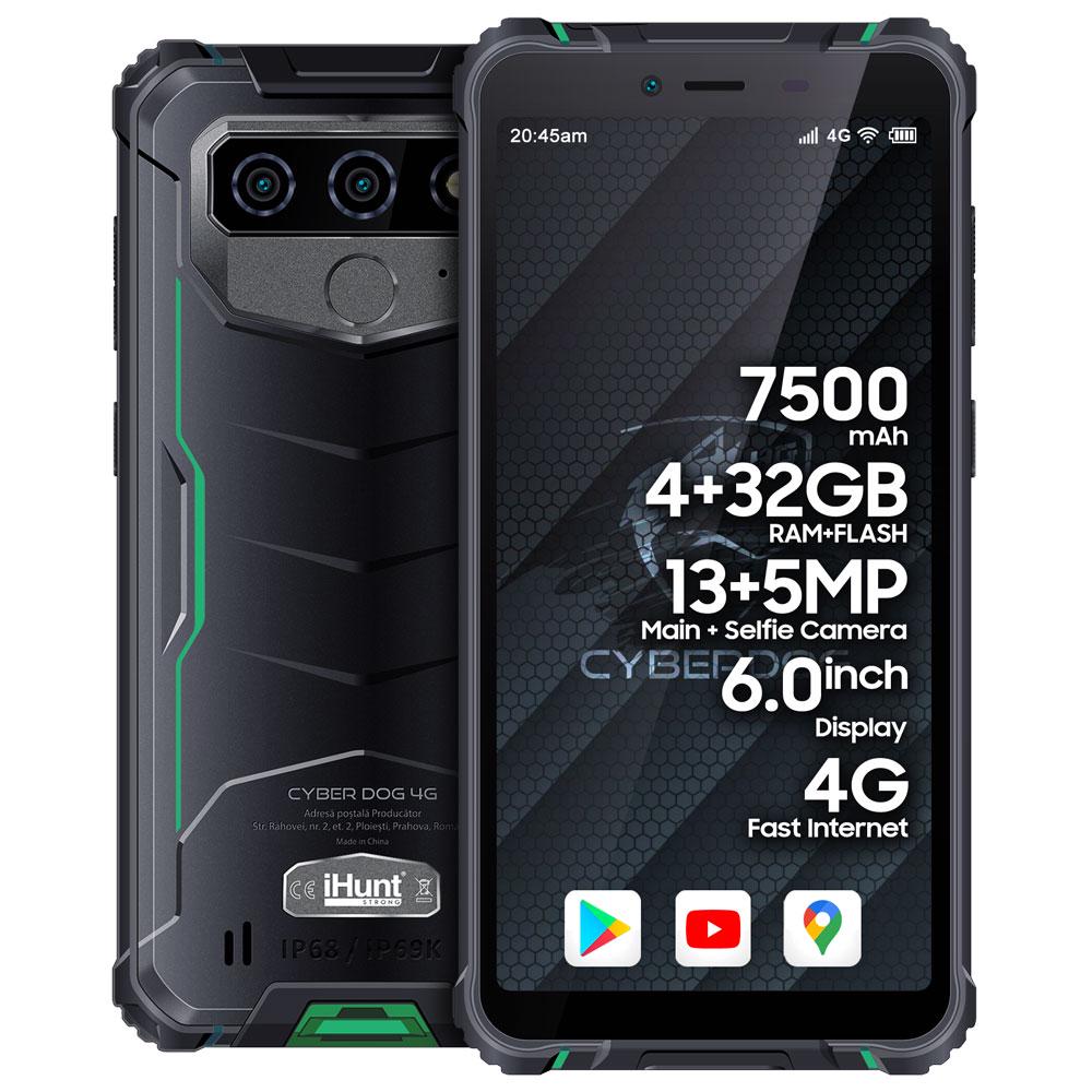 Смартфон iHunt Cyber Dog 4G 4/32 Гб 7500 мАг Green - фото 3