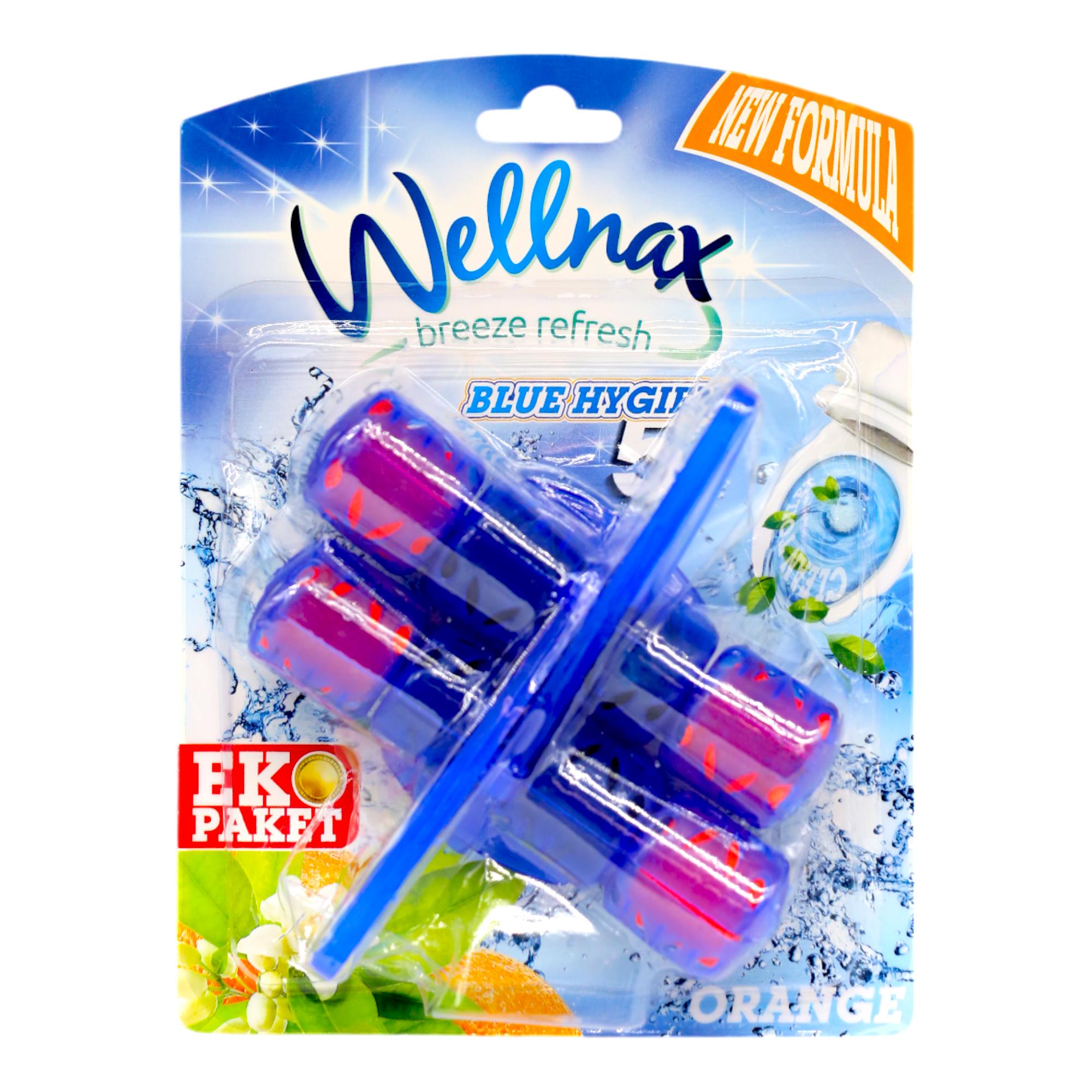 Туалетний блок Wellnax Blue Water Квітучий Апельсин 2x50 г (НФ-00007174)