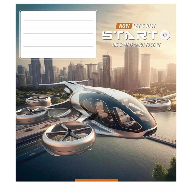 Школьная тетрадь в линейку Школярик 12 листов Разноцветный (NB-286-Z-416)