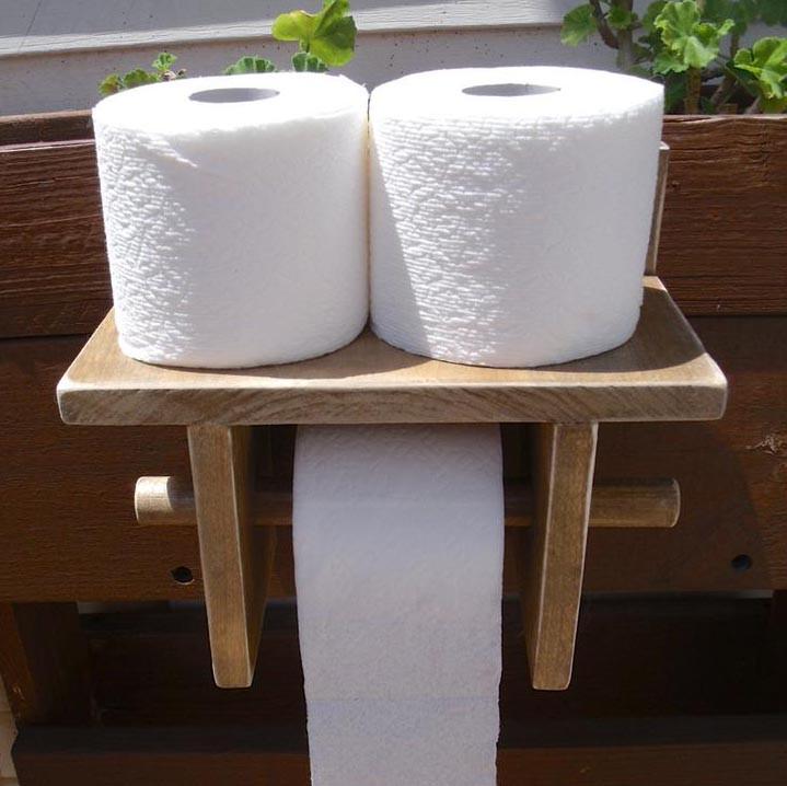 Держатель для туалетной бумаги из дерева Натриум Капучино (ДТБ-001709)