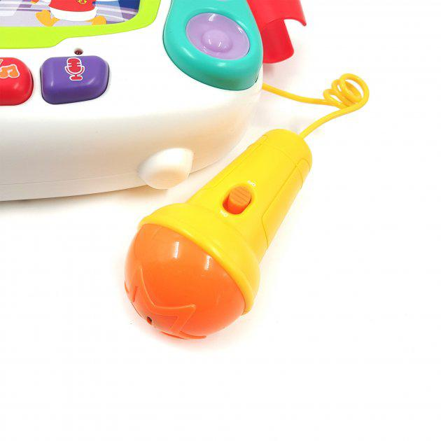 Дитяче караоке 3138/12/2 підсвічування/4 музичні картки/мікрофон (25604938) - фото 5